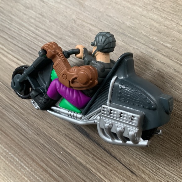 Cyborg ActionFigure Dr X Biker Riding Motorcycle Chopper vintage toy Nonworking - Picture 5 of 10